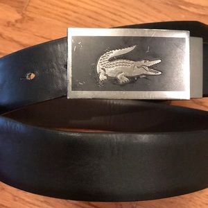 Lacoste Alligator black belt